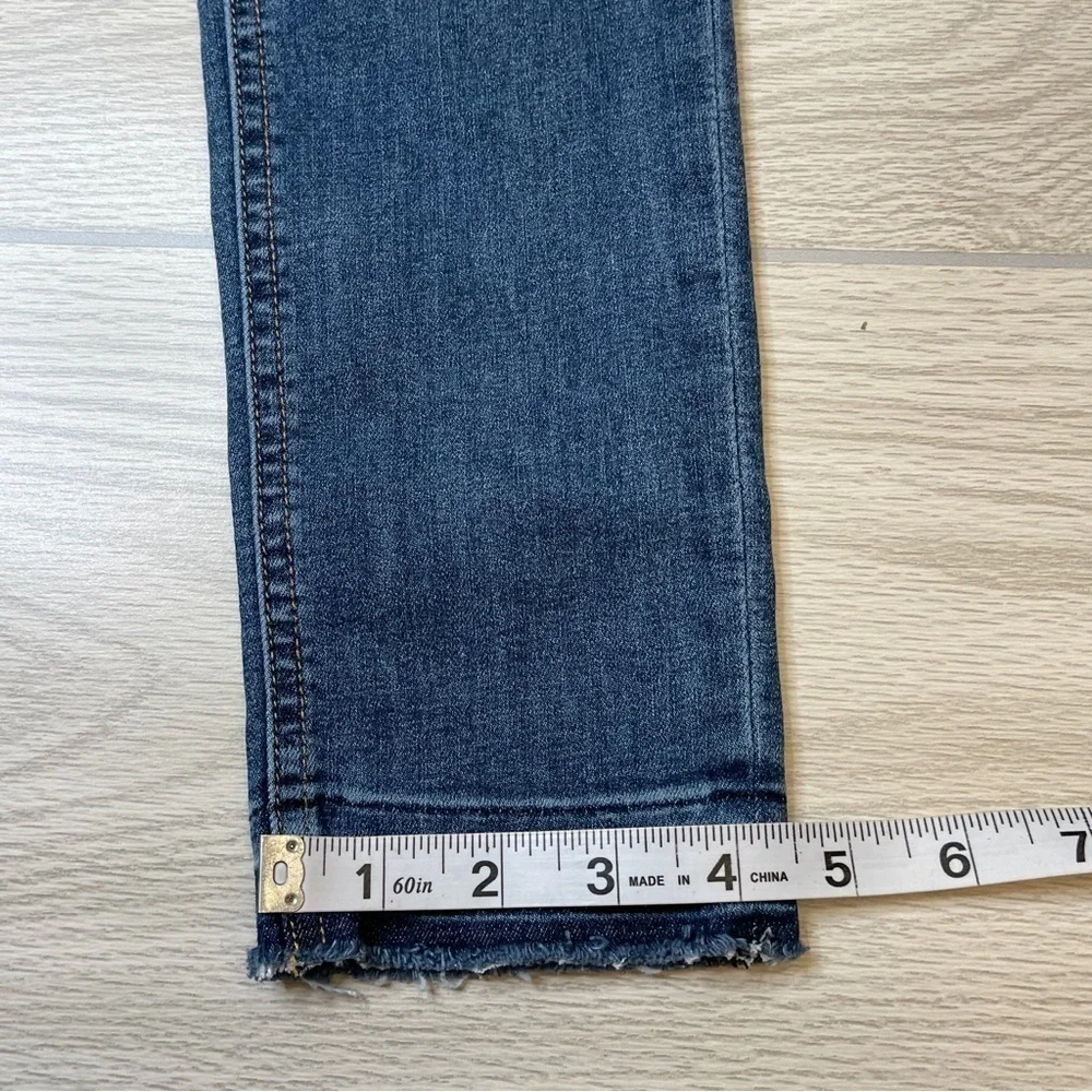 Rag & Bone Ankle Skinny Medium Wash Raw Hem Jeans Women’s size 27